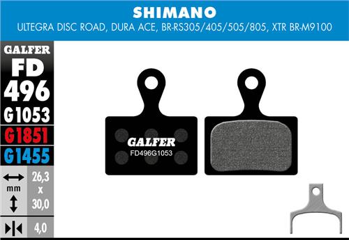 PASTILLA DE FRENO GALFER STANDARD G1053