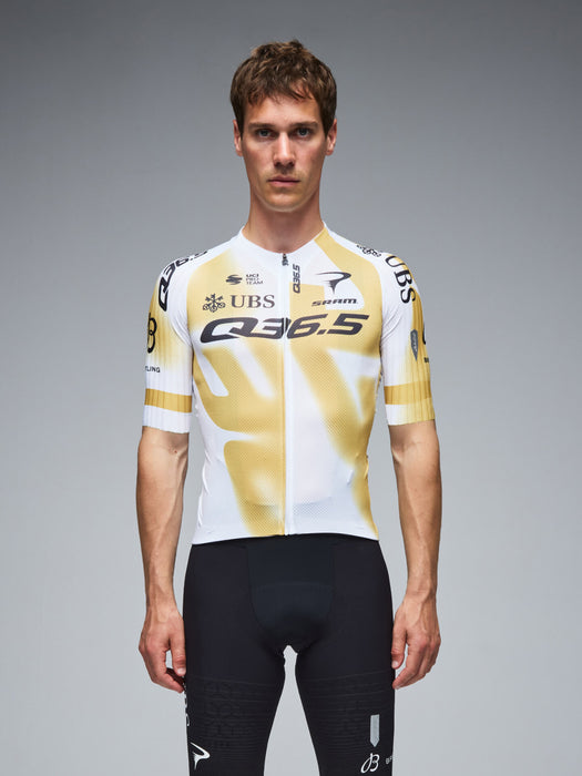 Tricota Q36.5 Jersey Gregarius Pro Team Off-Road Maillot Gold-White