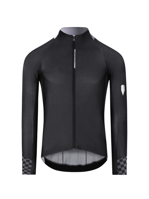 Q36.5 Tricota Manga Larga Gregarius Hybrid Collar Fade Long Sleeve Jersey Negro