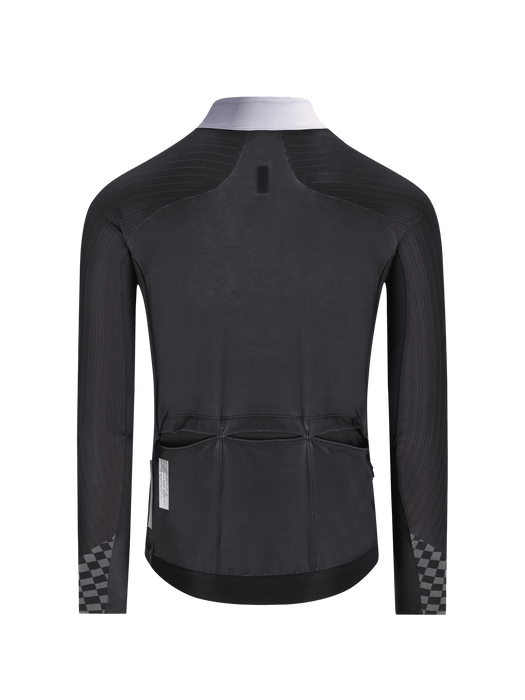 Q36.5 Tricota Manga Larga Gregarius Hybrid Collar Fade Long Sleeve Jersey Negro