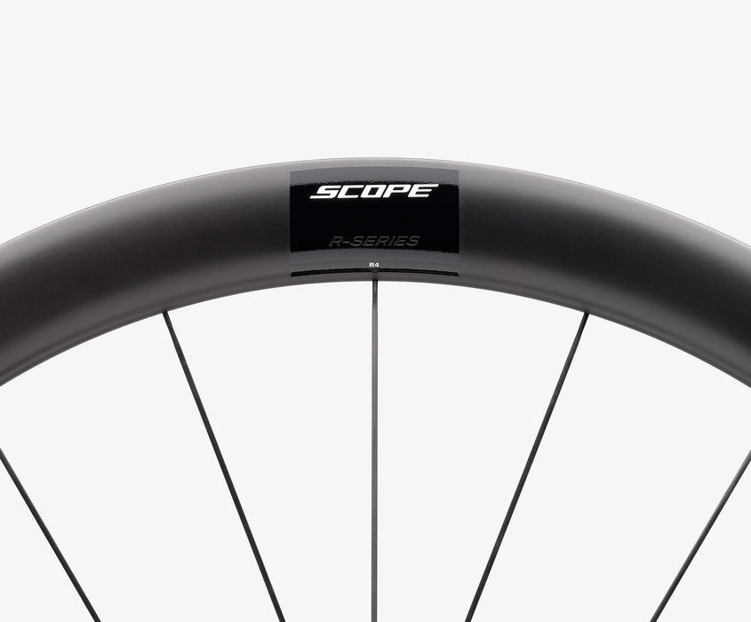 Scope Ruedas de Carbono R-Series 4 Perfil 45 - Logo Blanco 700c