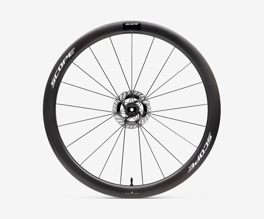Scope Ruedas de Carbono R-Series 4.A Perfil 45 - Logo Blanco 700c