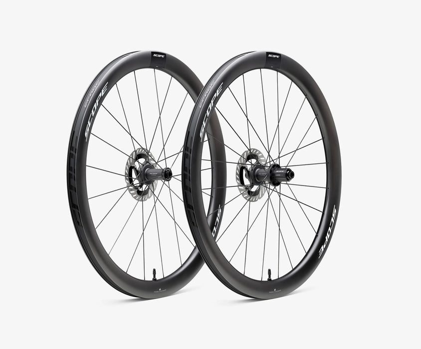 Scope Ruedas de Carbono R-Series 4.A Perfil 45 - Logo Blanco 700c