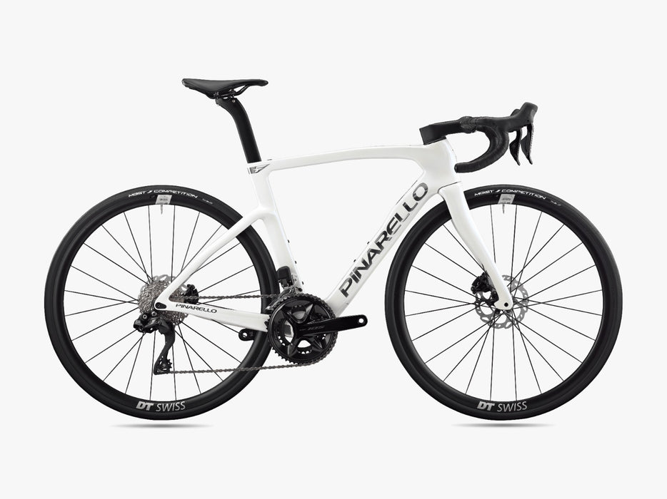 Pinarello Bicicleta de Ruta F3 Shimano 105 Di2 Alabaster White Shiny