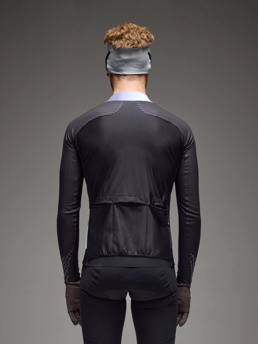 Q36.5 Tricota Manga Larga Gregarius Hybrid Collar Fade Long Sleeve Jersey Negro